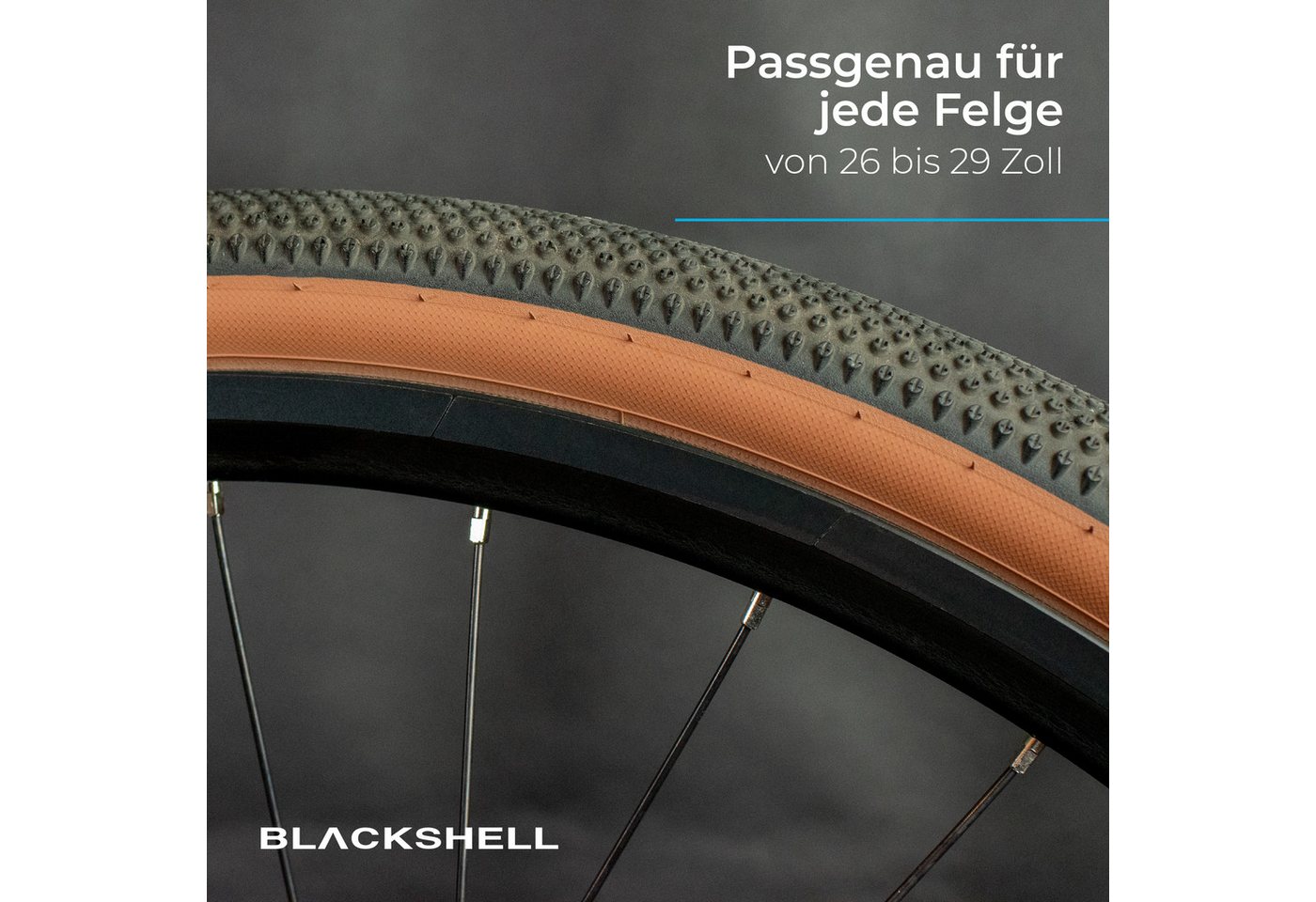 Blackshell Reflektor-Aufkleber Reflektierende Aufkleber für die Fahrradfelge passend für 26-29 Zoll – Bild 5 von 5