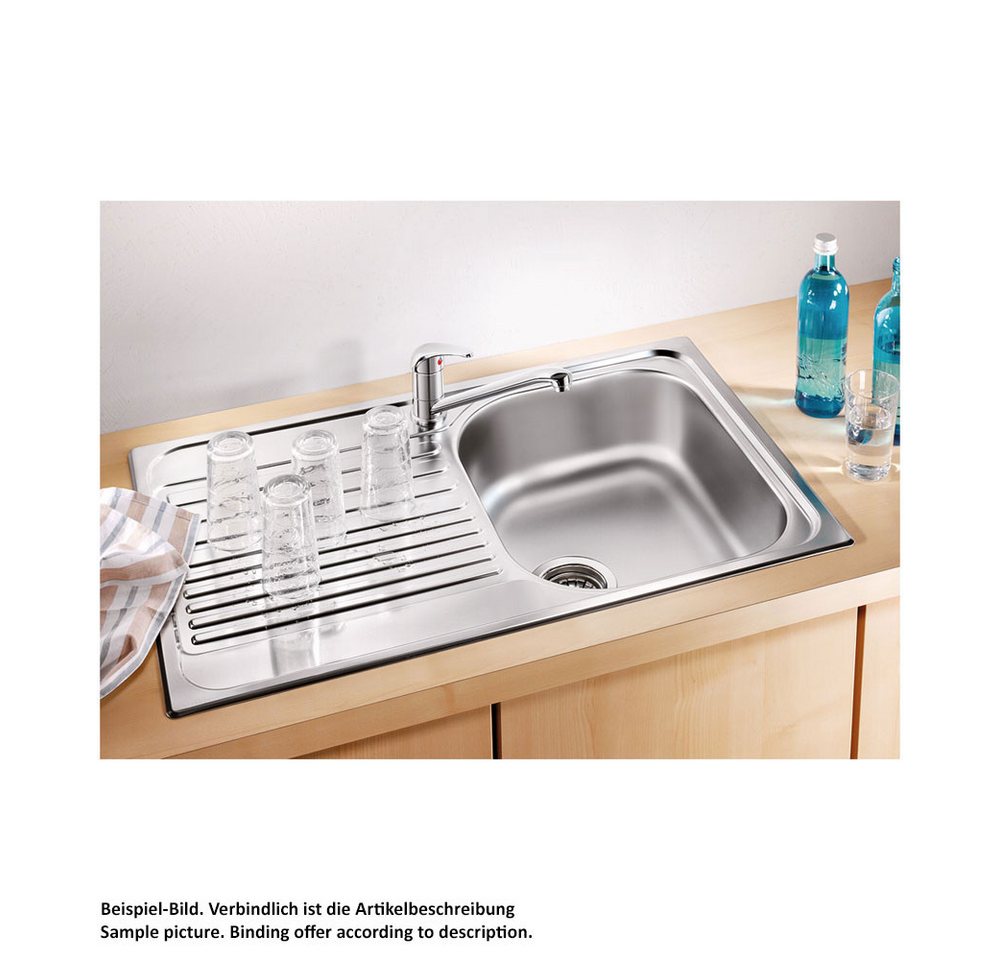 Blanco Edelstahlspüle TIPO 45S COMP Handbetätigung Edelstahl Naturfinish, 78/50 cm – Bild 2 von 4