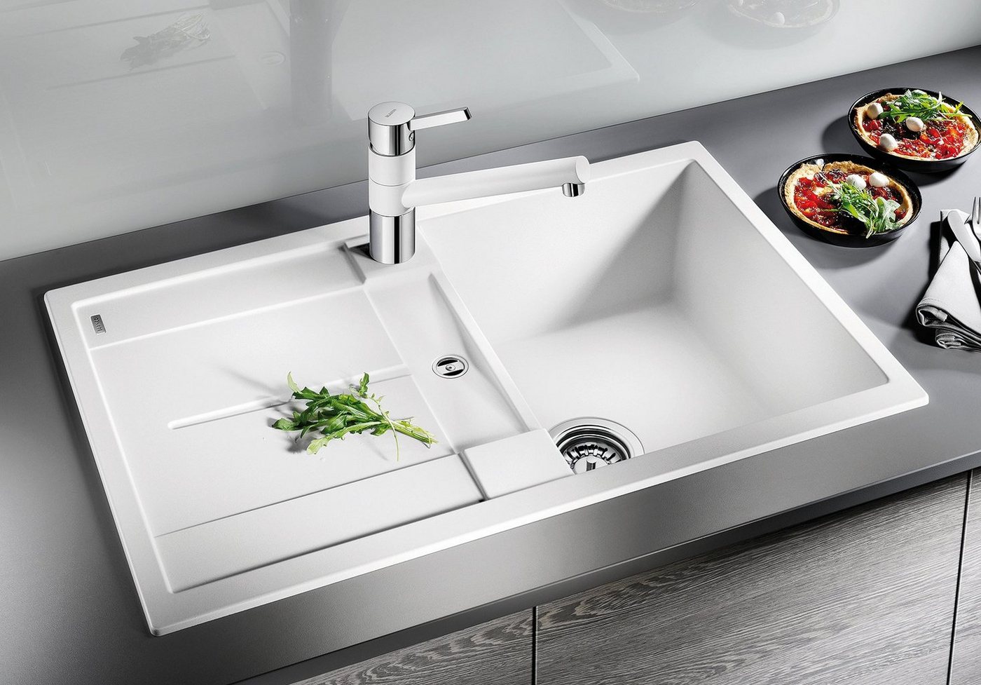 Blanco Granitspüle METRA 45 S, eckig, 50/78 cm, (1 St), erhältlich in mehreren Farben – Bild 2 von 5