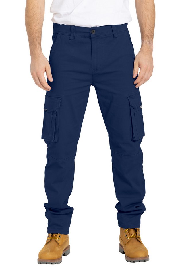 BlauerHafen Cargohose Herren Cargo Hose Arbeitshose Schwerlast Tactical mit 12 Taschen Chino – Bild 2 von 5