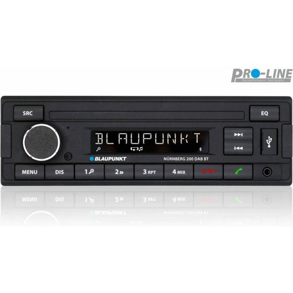 Blaupunkt Nürnberg 200 DAB BT Bluetooth 1-DIN Radio DAB Autoradio (RDS, AM/FM Radio, Animiertes Display, 1 DIN)