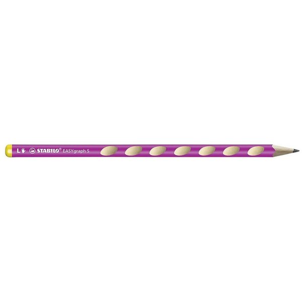EASYgraph S Bleistift HB graphit, berry pink, Linkshänder, 6er-Pack (325/01-HB#6)