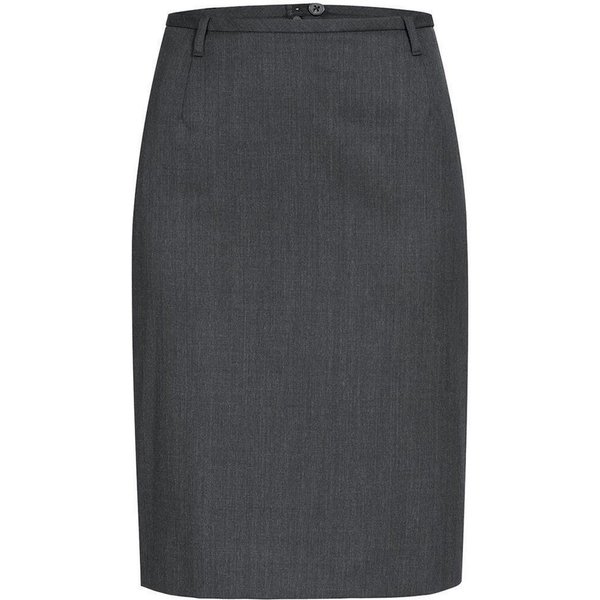 GREIFF Bleistiftrock Greiff Corporate Stiftrock Damen Basic Regular-Fit Anthrazit