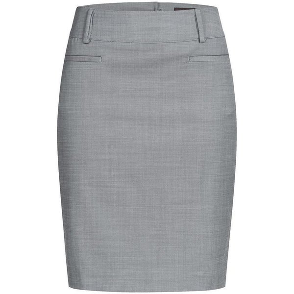 GREIFF Bleistiftrock Greiff Modern WITH 37.5® Damen Stiftrock Regular-Fit Hellgrau