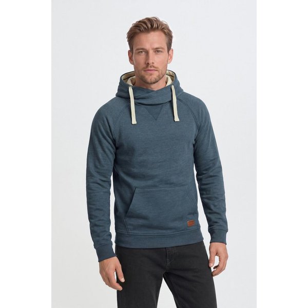 Blend Kapuzenpullover BHSales Kapuzensweatshirt mit Cross-Over Kragen