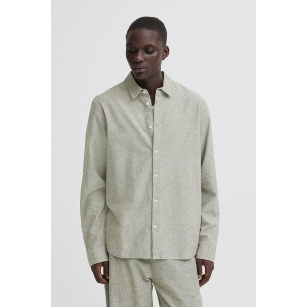 Blend Langarmhemd BHABAN SHIRT PP NOOS mit normalem Hemdkragen, Regular Fit, mit Leinen