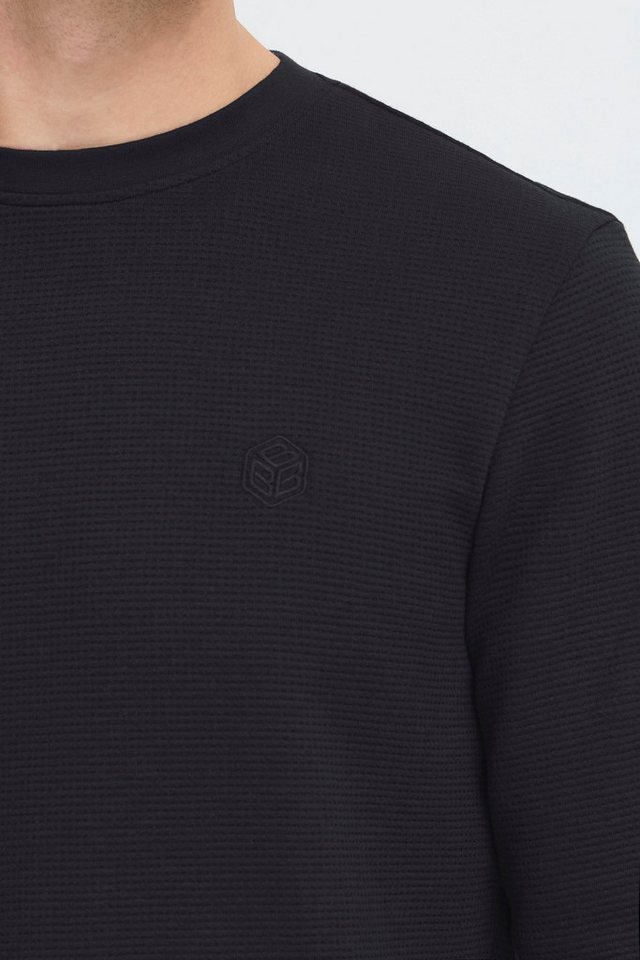 Blend Langarmshirt BHForta Basic Longsleeve mit Rippkragen – Bild 5 von 5