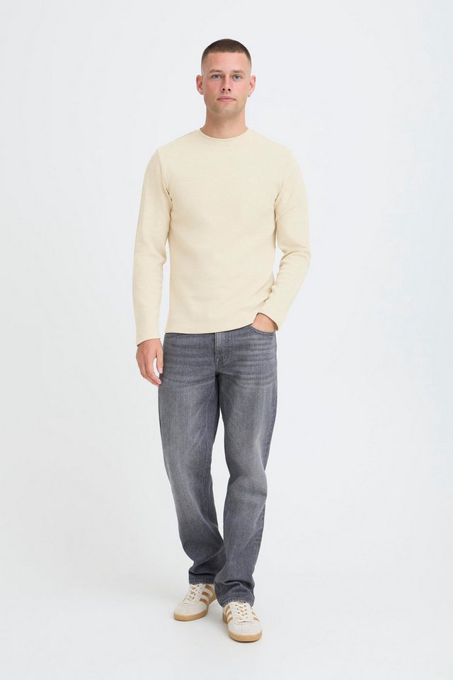 Blend Langarmshirt BHForta Basic Longsleeve mit Rippkragen – Bild 3 von 5