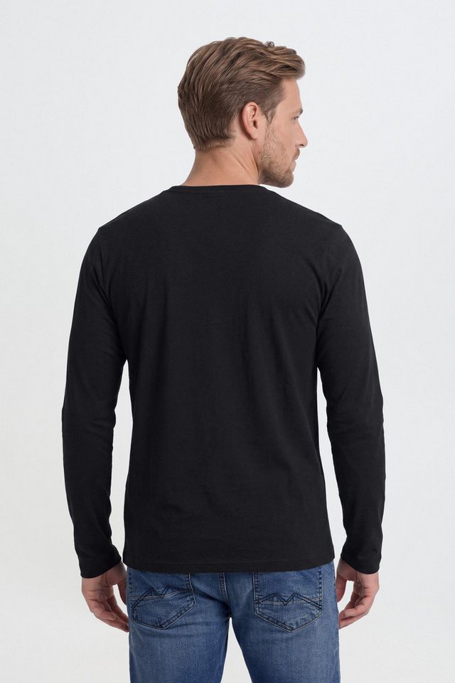 Blend Longsleeve BHDopper Klassisches Langarmshirt mit Rundhalsausschnitt und Print – Bild 4 von 5