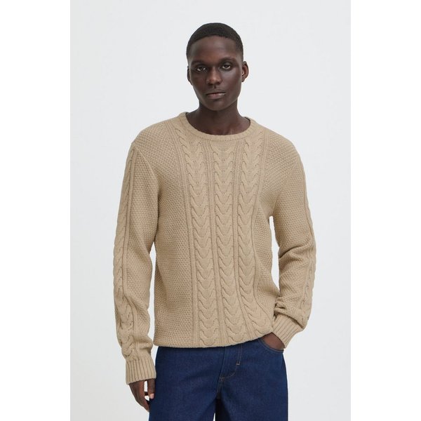 Blend Rundhalspullover BHBASIM CREW Baumwollmischung, regular fit