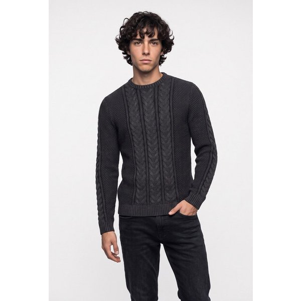 Blend Rundhalspullover BHBASIM CREW Baumwollmischung, regular fit