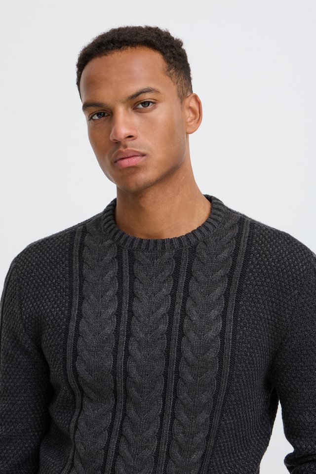 Blend Rundhalspullover BHBASIM CREW Baumwollmischung, regular fit – Bild 3 von 5