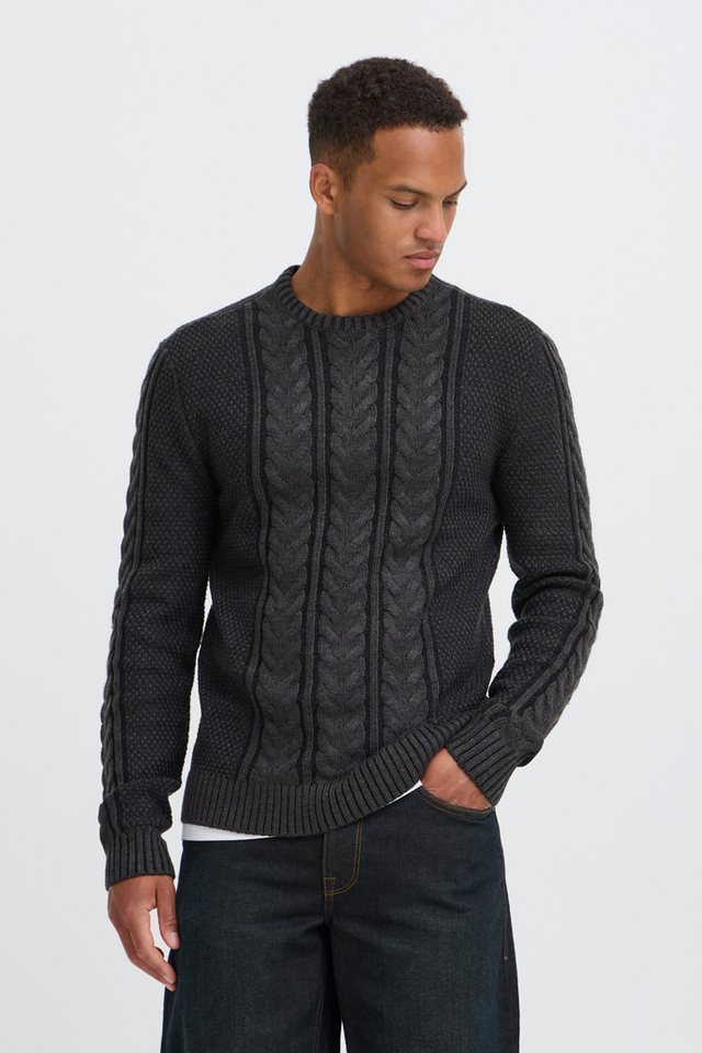 Blend Rundhalspullover BHBASIM CREW Baumwollmischung, regular fit – Bild 4 von 5