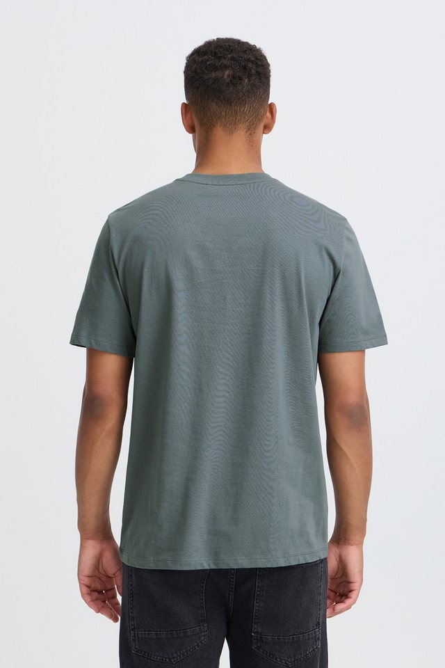 Blend Rundhalsshirt BHLOGAN S/S EMB TEE Baumwolle, regular fit – Bild 2 von 5