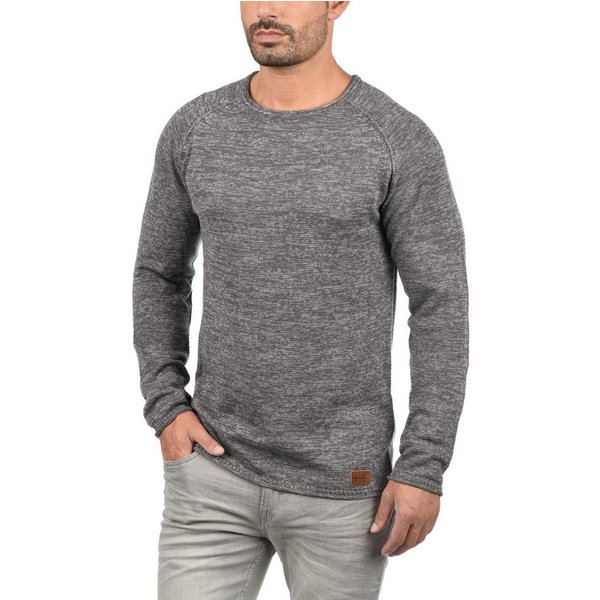 Blend Strickpullover BHDan Stilvoller Strickpullover mit aufgerollten Säumen