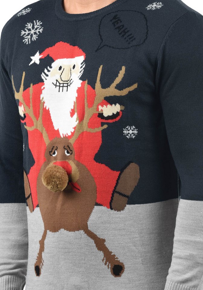 Blend Strickpullover BHRudolph Strickpullover mit Weihnachtsmotiv – Bild 4 von 4