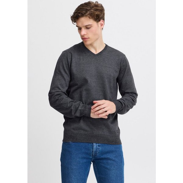 Blend V-Ausschnitt-Pullover BHBRUTON V-neck aus Polyester, Regular Fit, in normaler Länge