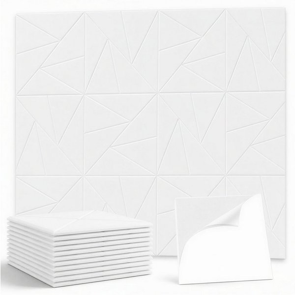 BlingBin Akustikplatte 12 Stück Selbstklebend Quadratische Schallschutz Wand,Schallabsorber, (12er Set, 12-St., 30x30x0,9cm), Akustikplatten Für Schalldämmung W