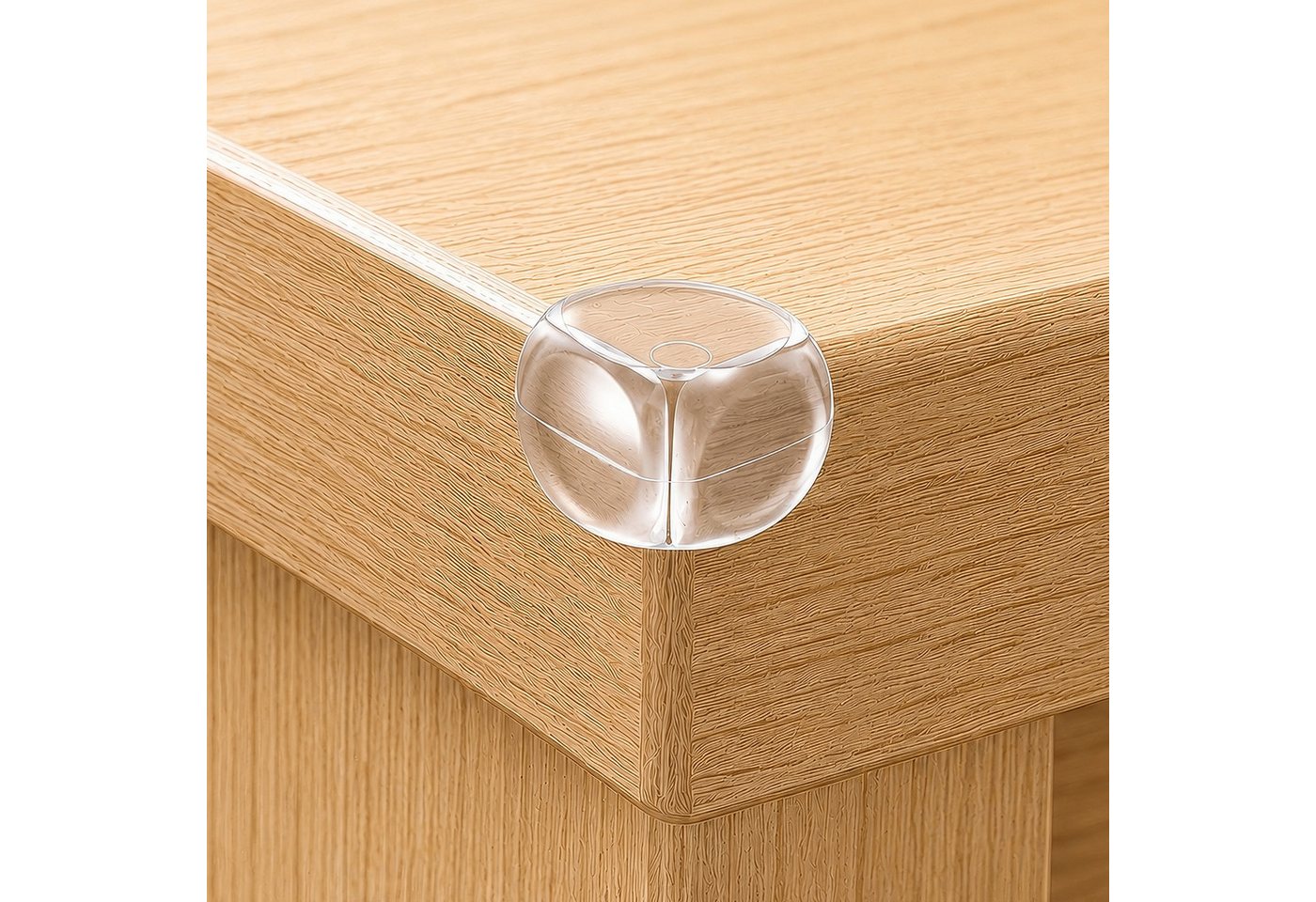 BlingBin Kindersicherung 20 Stück transparenter Eckenschutz selbstklebend,L‑, T‑ und rundförmig, weicher Tischkantenschutz, babyfreundliche Kindersicherung für  – Bild 2 von 5