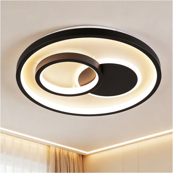 BlingBin LED Deckenleuchte Ø30cm Dimmbar Deckenlampe 30W, Runde 3000LM, 30W, LED fest integriert, Neutralweiß, Warmweiß, Kaltweiße, LED fest integriert, 3000-65