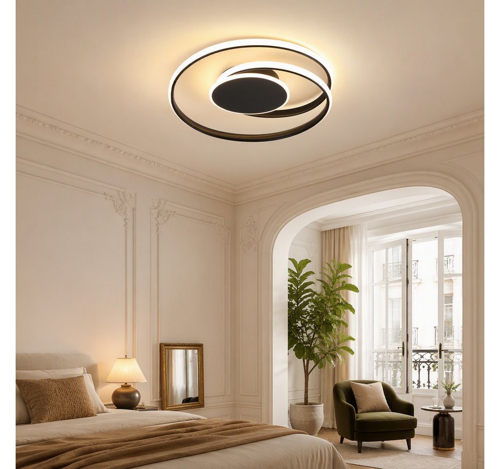 BlingBin LED Deckenleuchte 44W LED Deckenlampe, 3000K Warmweiß Modern, LED fest integriert, Tageslichtweiß, Spiralform aus verschlungenen für Wohnzimmer Küche F – Bild 3 von 5