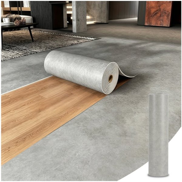 BlingBin Möbelfolie Selbstklebende abziehbare Folie mit Beton-Rissoptik in Grau 40×300 cm, (1 Stück, 1St.}, 40x300cm), Zement-Optik für Möbel, Küchenrückwände u