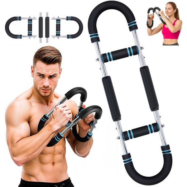BlingBin Multitrainer Armtrainer U-förmiger Brust Trainingsgerät Kraftraining,Tragbar, (1 Stück, 1-St., 67x17cm,30-50 kg, Verstellbar), für Arm, Schulter, Brust