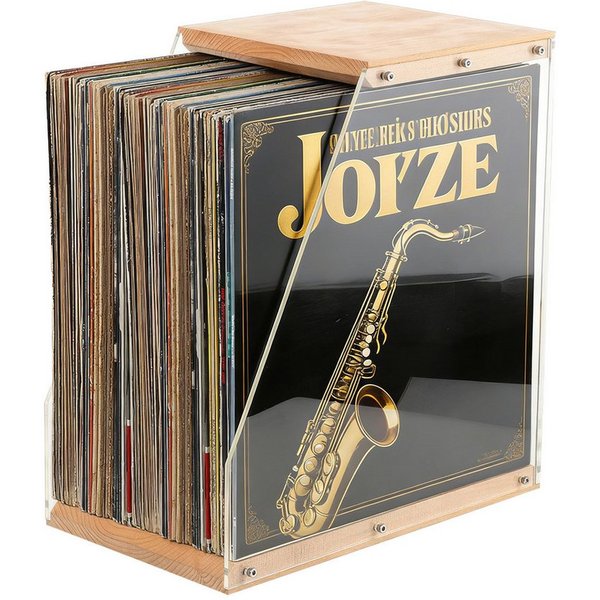 BlingBin Plattenständer Vinyl-Schallplattenhalter, Schallplattenständer für bis zu 40 LPs, Schallplattenregale, 1 tlg., Plattensammlung Regal