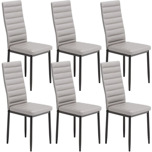 Blishom Esszimmerstuhl Esszimmerstühle 6er-Set, Küchenstuhl mit Gepolstert, 41x50x97 cm (6 St)