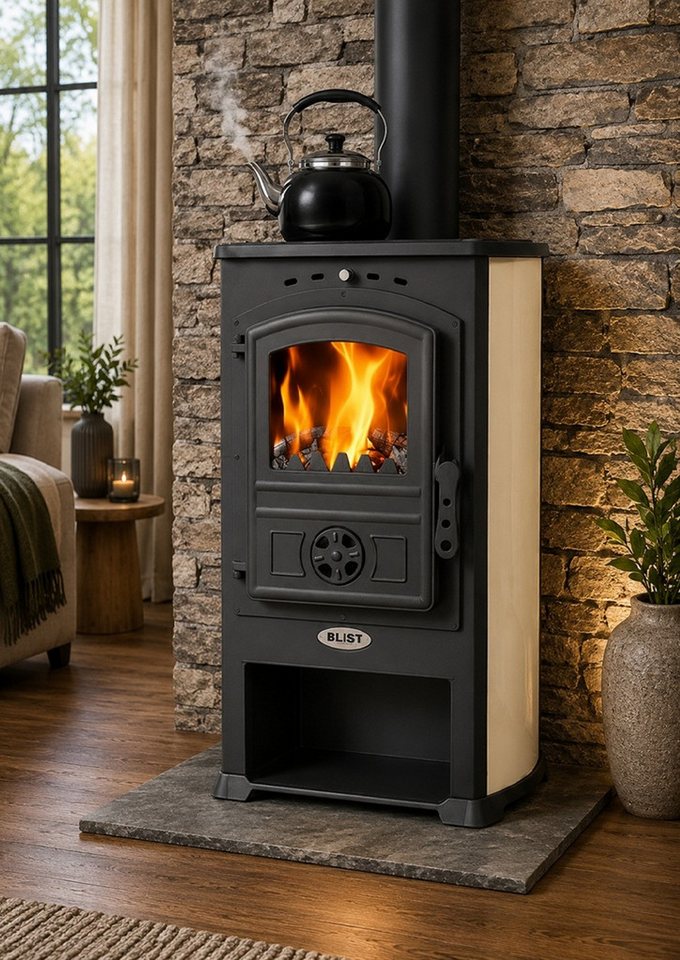 Blist Kaminofen Modena 4.0 creme, 7.4 kW, 81 – Bild 3 von 5