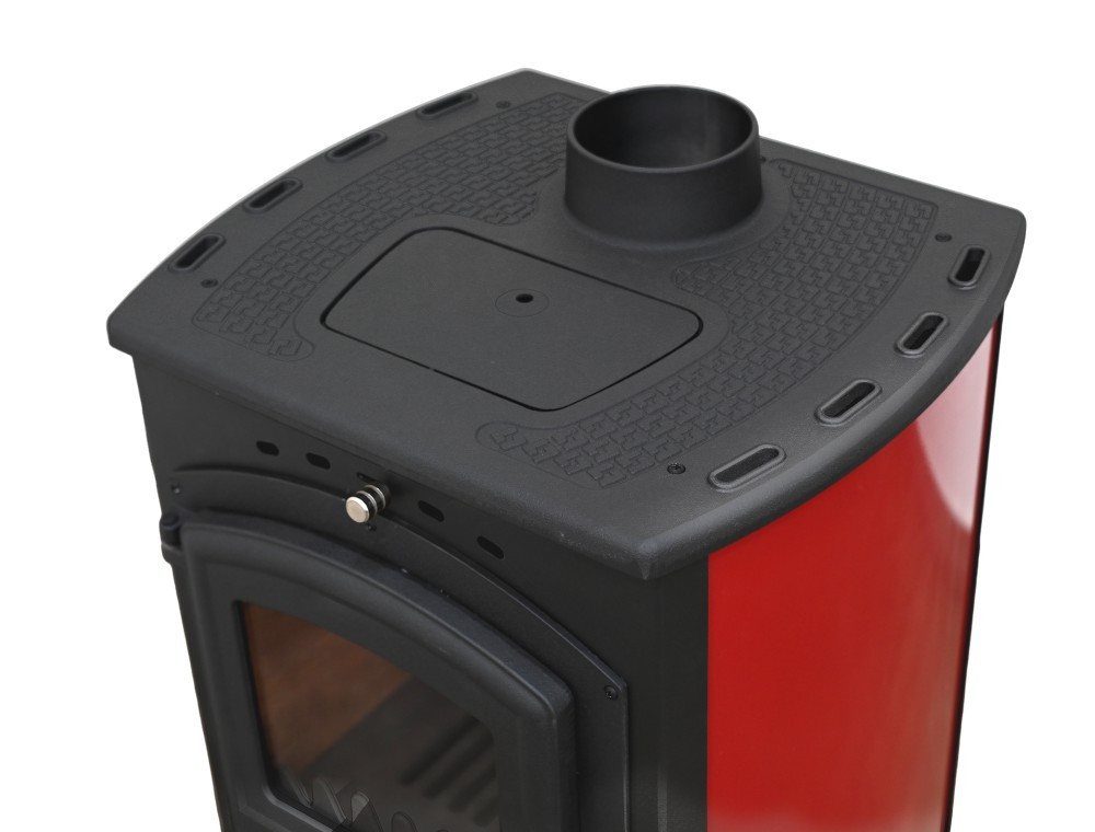 Blist Kaminofen Modena 4.0 rot, 7.4 kW – Bild 2 von 5