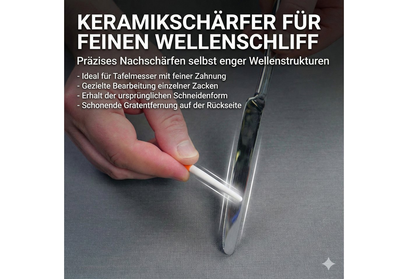 BLITZSCHÄRFER MADE IN GERMANY Messerschärfer Keramikschärfer Messerschärfer Messerschleifer Scherenschleifer, Für filigrane Schärfanwendungen – Bild 2 von 5