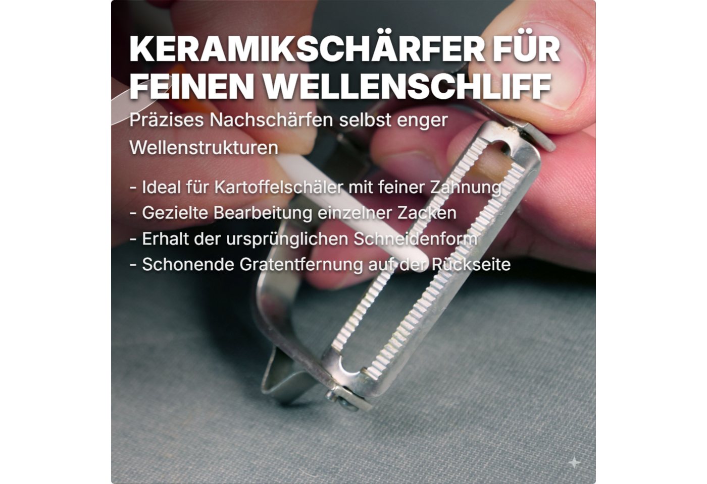 BLITZSCHÄRFER MADE IN GERMANY Messerschärfer Keramikschärfer Messerschärfer Messerschleifer Scherenschleifer, Für filigrane Schärfanwendungen – Bild 3 von 5