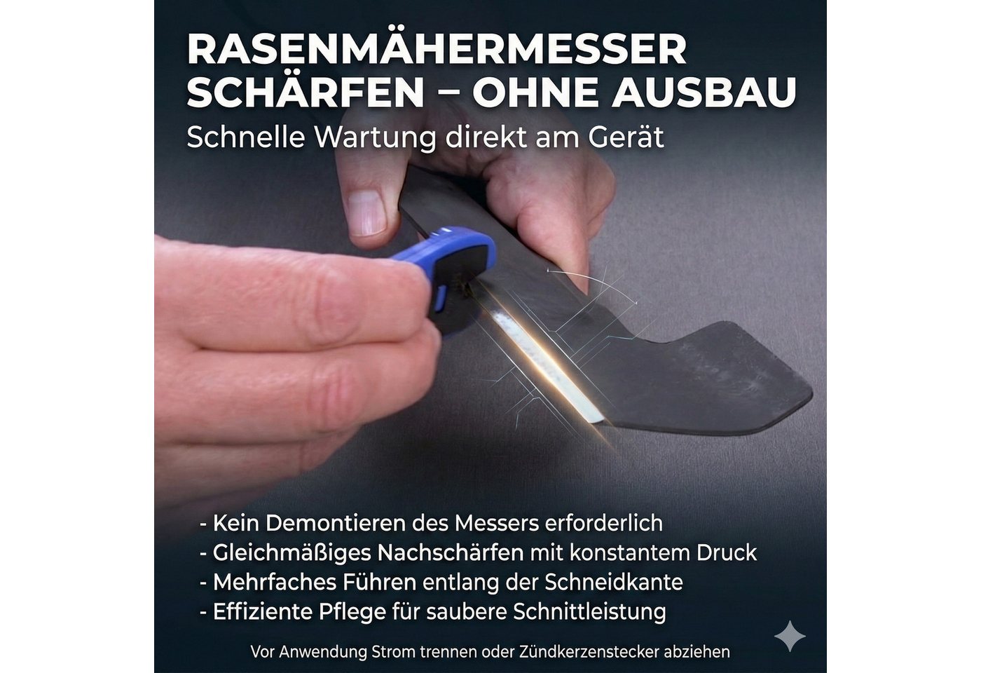 BLITZSCHÄRFER MADE IN GERMANY Messerschärfer Miniblitz Messerschärfer Messerschleifer manuell tragbar, Hochwertige 4-fach wendbare Schärfeinsätze aus Hartmetall – Bild 2 von 5