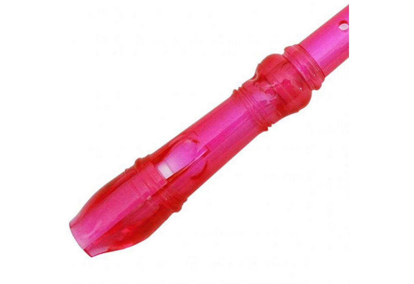 keepdrum Blockflöte keepdrum Blockflöte Sopran Neon transparent Pink C Barock, Sporan Blockflöte – Bild 2 von 4