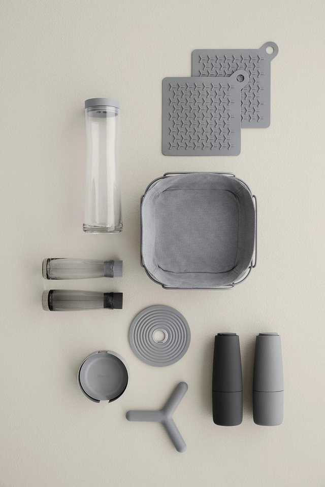 blomus Brotkorb -DELARA- Vielseitiger Brotkorb: Modernes Design, Pulverbeschichteter Stahl, 100% Baumwolle, Hygienisch, Langlebig, Zeitlos – Bild 2 von 4