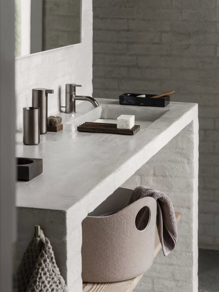 blomus Dekoschale -MODO- Ablageschale: Ästhetisches Highlight für jeden Raum, Hochwertig, Vielseitig, Schwarz, Braun, Ästhetisch, Eiche, Geriffelt – Bild 4 von 4