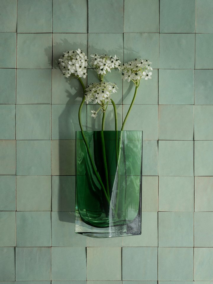 blomus Dekovase -DUASIS- Vase, Blumenvase, Keramikvase: modernes Design (1x Vase), Skulpturale Glasvase, Farbspiel, Handgefertigt, Unikat – Bild 2 von 5