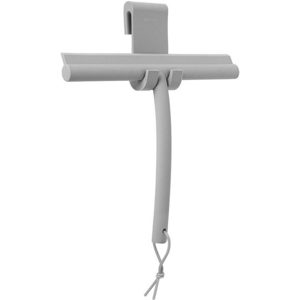 blomus Duschabzieher -VIPO- Duschwischer, Scheibenabzieher für Glas, Fliesen, (2-St., Duschabzieher u. Halterung), Schlaufe, Halterung, hochwertiges Silikon, Kr