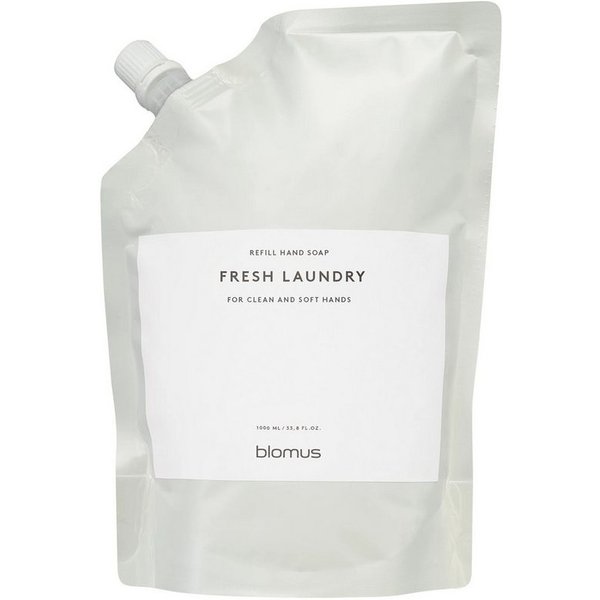blomus Handseife -SATOMI- Flüssigseife Nachfüllpack: 1000ml purer Luxus für die Hände, Nachfüllpaket, Natürlich, Feuchtigkeitsspendend, Hautfreundlich, Vegan