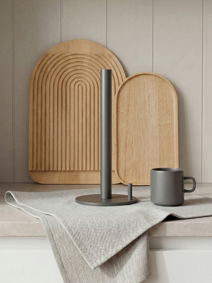 blomus Küchenrollenhalter -COLO- Küchenrollenhalter: Minimalistisches Design & rutschfeste Basis, Pulverbeschichtet, Rutschfest, Stahl, Minimalistisch, Hochwert – Bild 3 von 3