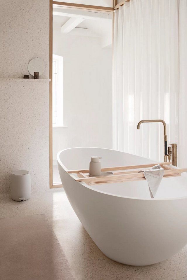 blomus Mülleimer -SONO- Designer Treteimer: Eleganz mit praktischen Funktionen, Soft-Close, Matte Oberfläche, 3 oder 5 Liter, Hygienisch, Designstark – Bild 2 von 4