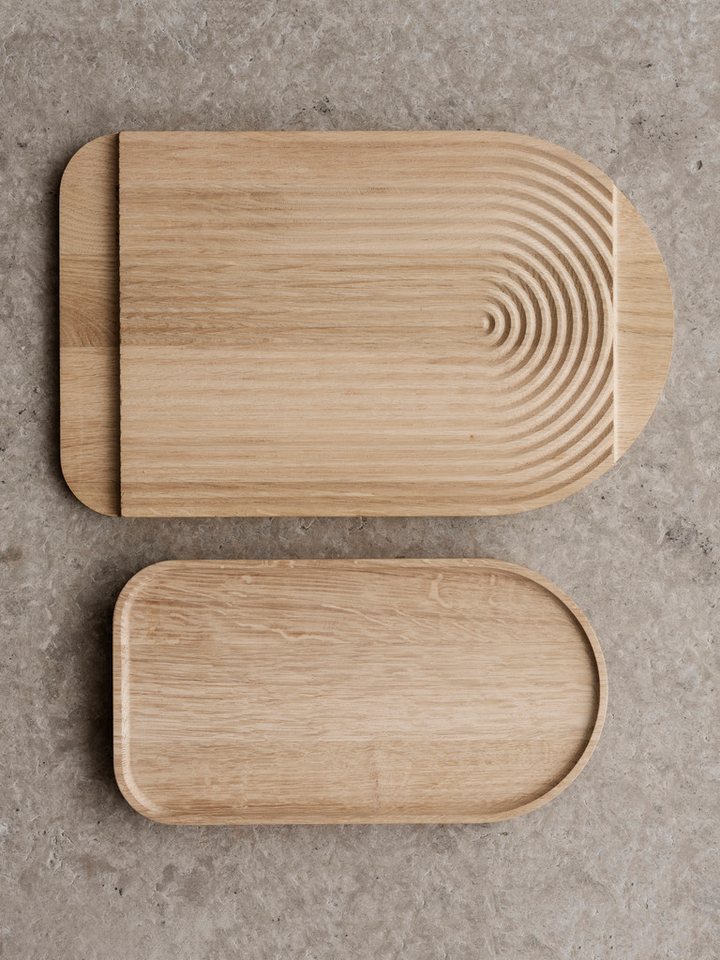 blomus Schneidebrett -ZEN- Servierbrett, Küchenbrett: Modernes Holzdesign, (1-St), Eichenholz, Geometrische Form, Beidseitige Verwendung – Bild 3 von 3
