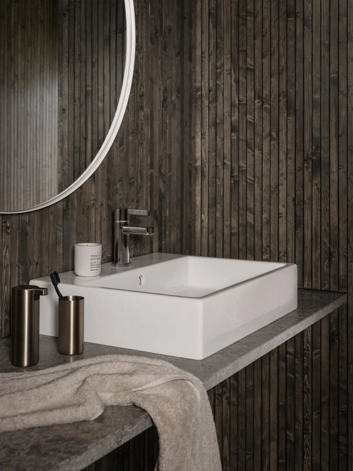 blomus Seifenspender -MODO- Design Dosierspender: Funktionalität & Luxus für das Badezimmer, Korrosionsresistent, Kratzfest, Hochwertig, Designer, 165ml, Bad, W – Bild 4 von 5