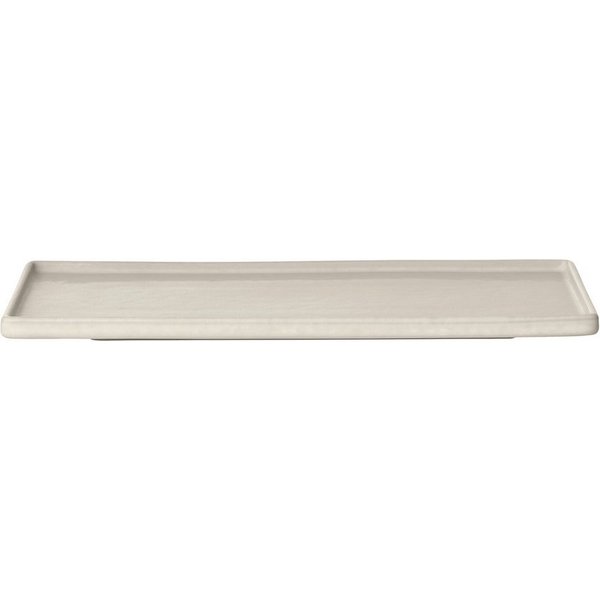 blomus Servierplatte -MAKOTO- Servierteller, Buffetplatte, Geschirr: Modernes Design, Steingut, (1-tlg), Zeitlose Servierplatte, Unikat, Matte Glasur, Schwebend