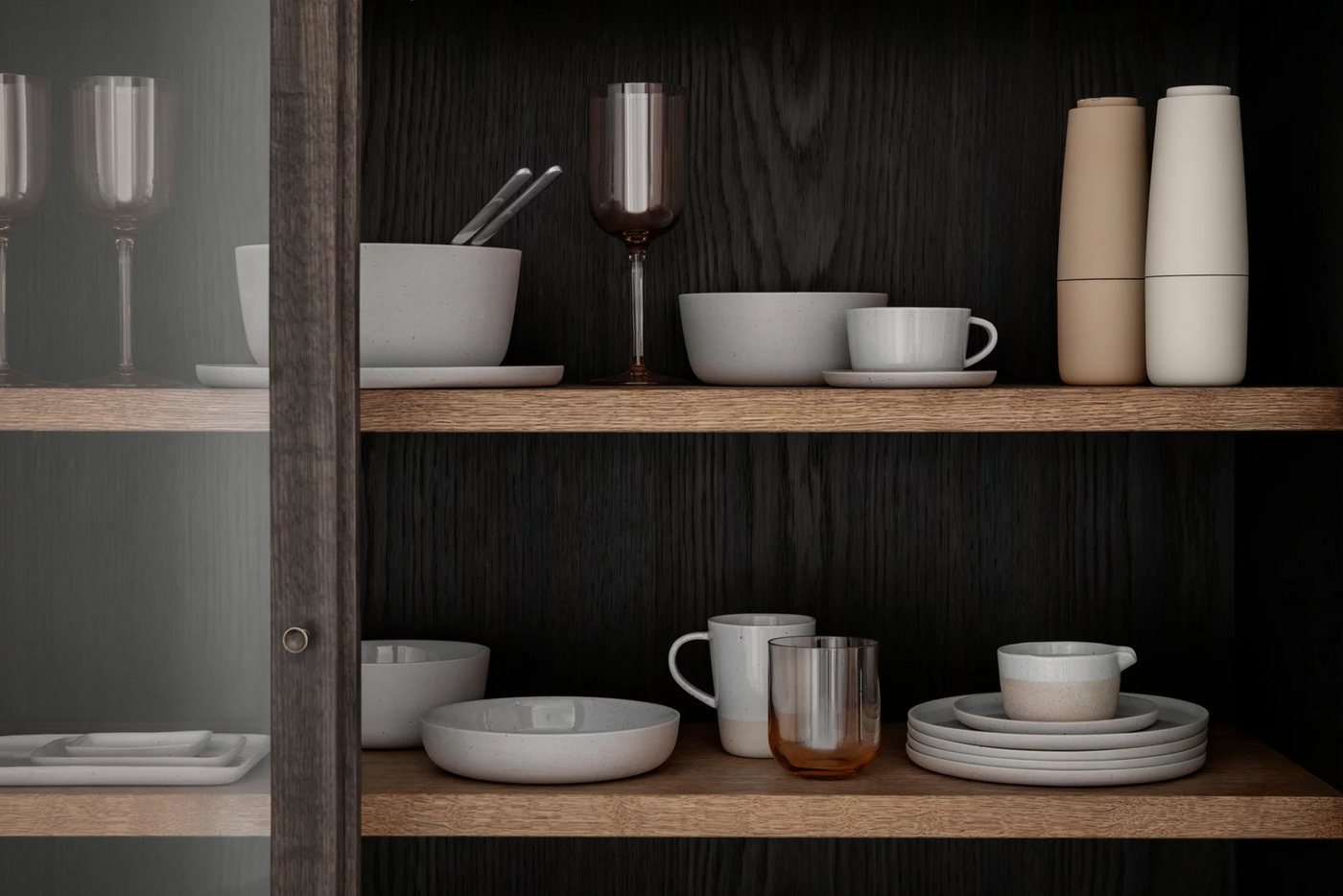 blomus Tasse -SABLO- Designer Tassen: Robust, ästhetisch & einzigartig, 4-tlg., Steingut, 2er Set, 250 ml, Teetassen, Steingut, Hochwertig, Spülmaschinengeeigne – Bild 4 von 5