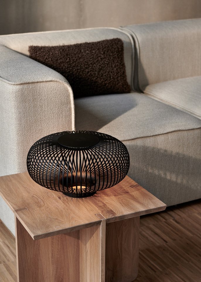 blomus Tischleuchte -LITO- Mobile Leuchte, LED Laterne, Dekoleuchte: Modernes Design, LED fest integriert, warm, stufenlos dimmbar, Touch-Bedienung, filigrane M – Bild 5 von 5