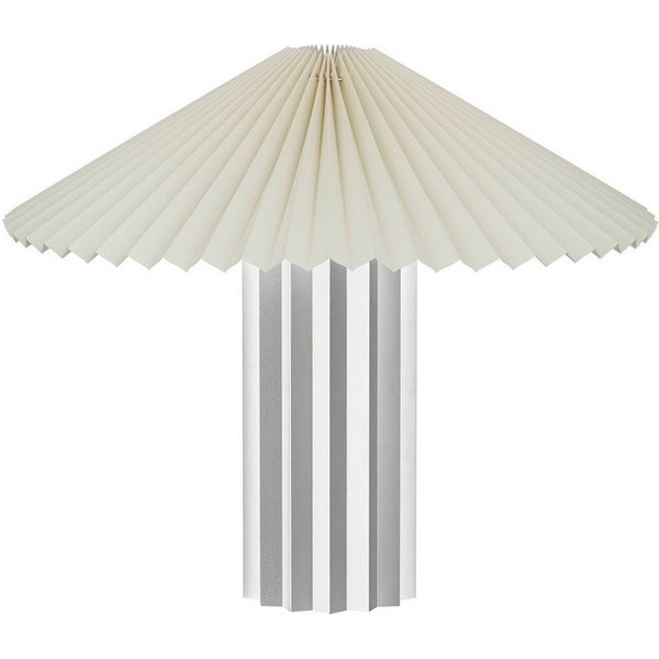 blomus Tischleuchte -TAITE- Tischlampe, Stimmungslicht, LED-Designlampe modern, LED wechselbar, Dimmbar, Plissee-Look, modern & stabil, Dimmbar, Aluminium