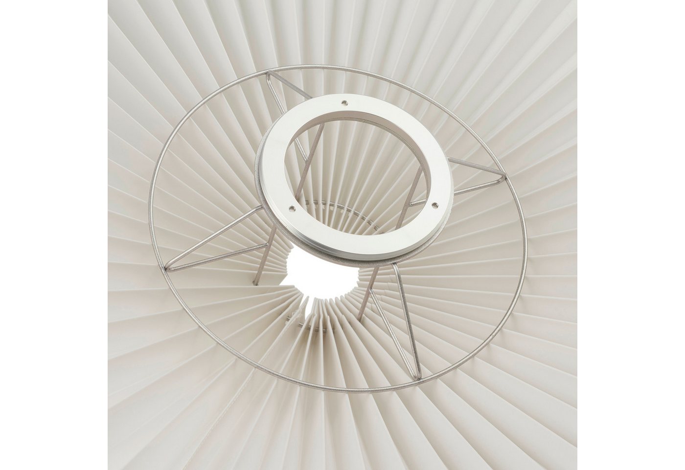blomus Tischleuchte -TAITE- Tischlampe, Stimmungslicht, LED-Designlampe modern, LED wechselbar, Dimmbar, Plissee-Look, modern & stabil, Dimmbar, Aluminium – Bild 3 von 5