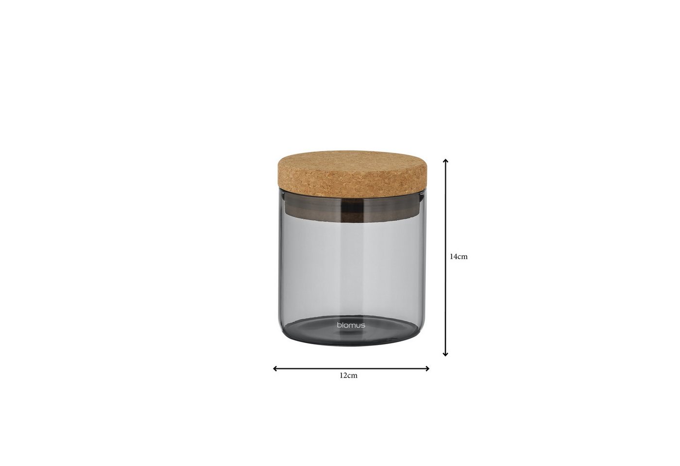 blomus Vorratsglas -KEEPY- Vorratsdose, Aufbewahrungsbehälter: Luftdicht & frisch, Borosilikatglas, Hochwertig, Glas, Korkdeckel, Vielseitig, Robust, Stilvoll,  – Bild 3 von 5